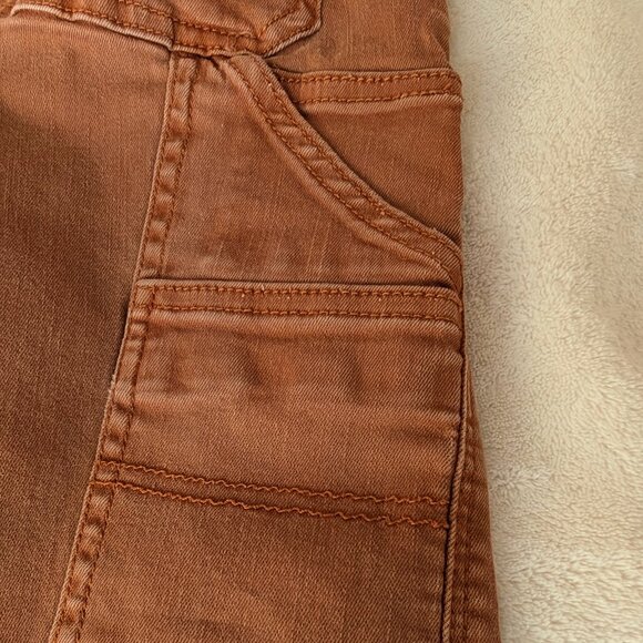 Orange High Waisted Carpenter Jeans - Picture 5 of 7